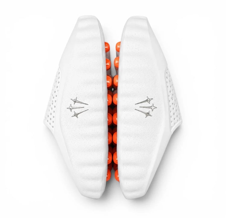 White Nike Mind 001 Slides
