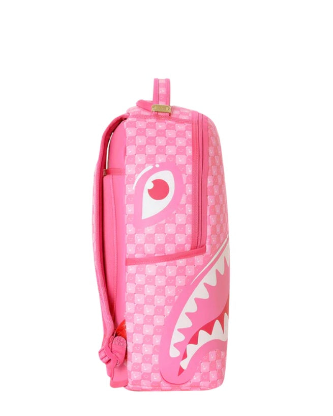 Pink Spray ground Shark Backpack