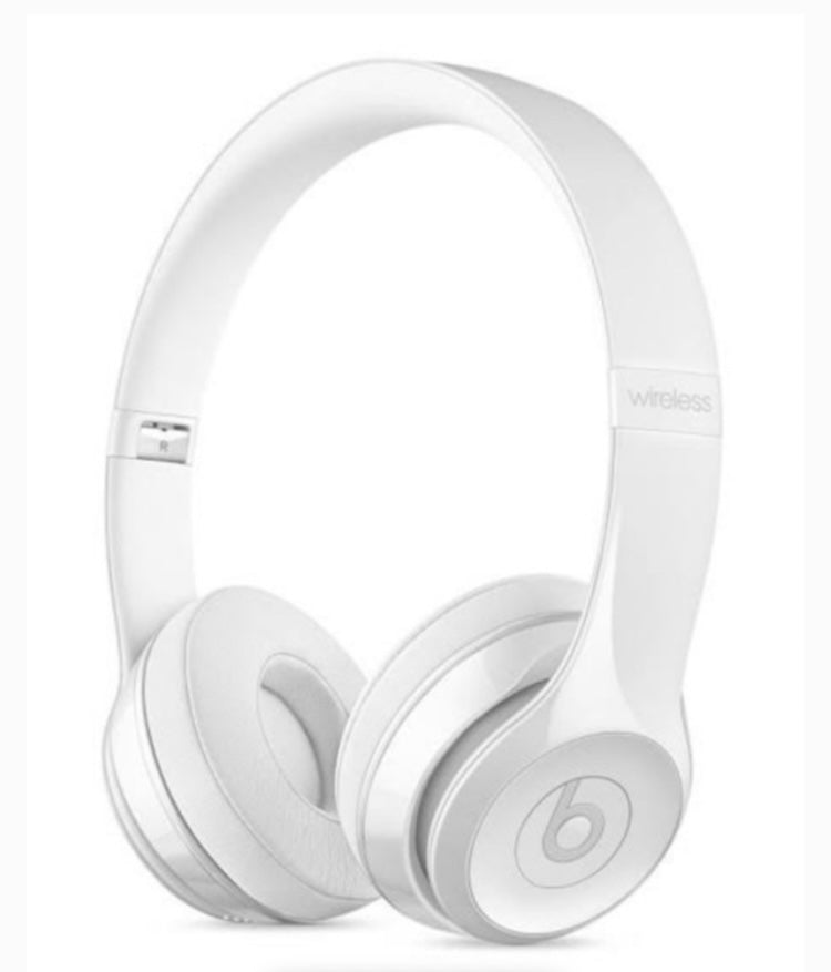 Black/white Beats headphones