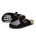 BLACK Unisex Skeleton Clogs