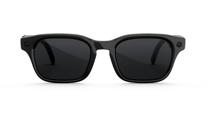 Large Black Meta Glasses with clear lenses