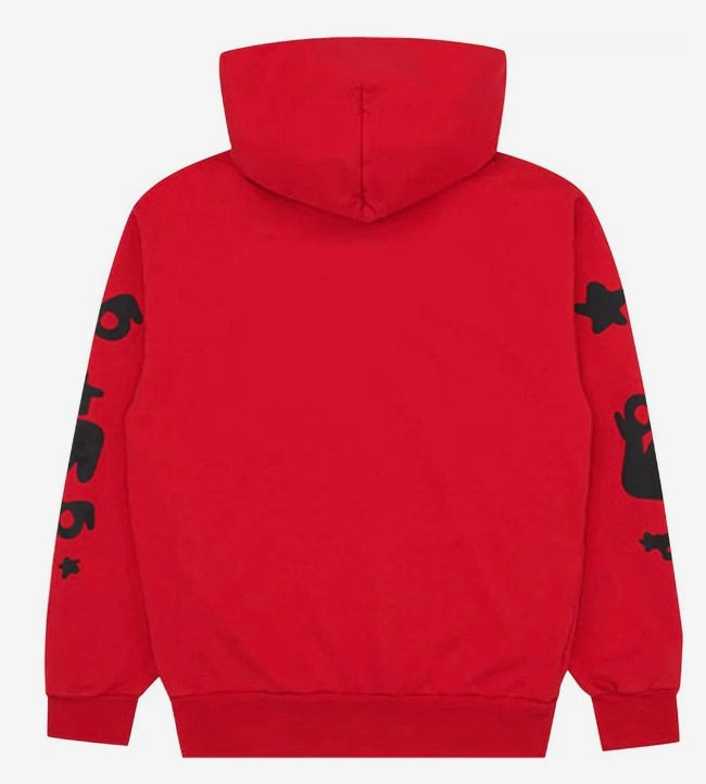 RED Sp5der beluga hoodie